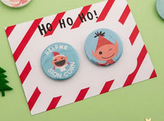 Festive Badges | Bathodynnau Nadoligaidd