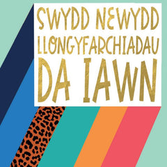 Swydd Newydd, Llongyfarchiadau, Da Iawn