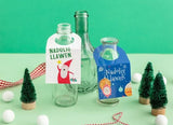 Festive Bottle-Neck gift Tags|Tagiau Nadolig Gwddw Potel