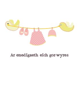 Ar enedigaeth eich gor-wyres