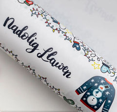 Nadolig Llawen Wrapping Paper | Papur Lapio Nadolig Llawen