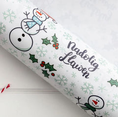 Nadolig Llawen Wrapping Paper | Papur Lapio Nadolig Llawen