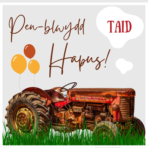 Pen-blwydd Hapus Taid