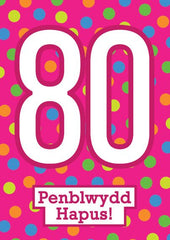 Penblwydd Hapus - 80