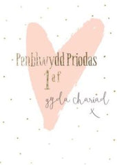 Penblwydd Priodas 1af, Gyda Chariad