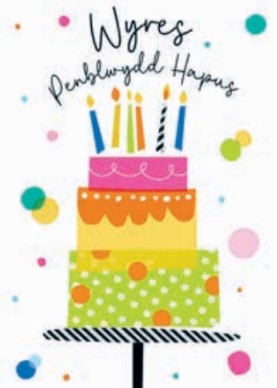Penblwydd Hapus Wyres