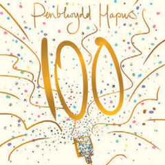 Penblwydd Hapus - 100