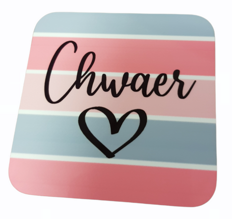 Coaster Chwaer | Mat Diod Chwaer