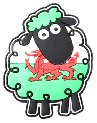 Welsh Sheep Magnet|Magned Dafad Baner Cymru