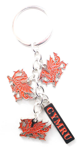 Cymru Dragon Keyring|Cylch Allweddi Cymru