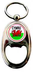 Cymru Dragon Bottle Opener Keyring|Agorwr Potel Cylch Allweddi Baner Cymru