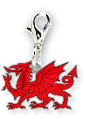 Welsh Dragon Clip On Charm|Draig Goch