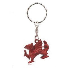 3D Red Dragon Keyring|Cylch Allweddi Draig Goch 3D