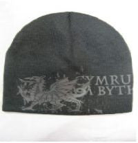 Cymru am Byth Grey Beanie Hat|Het Llwyd Cymru Am Byth