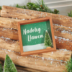 Nadolig 3D Tree Plaque|Nadolig Llawen