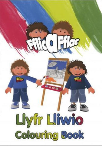 Llyfr Lliwio Fflic a Fflac