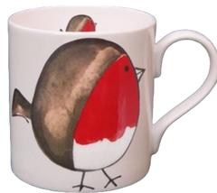 Fat Robin Mug|Mwg Robin Goch