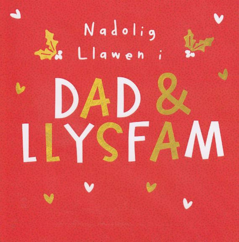 Nadolig Llawen i Dad & LlysFam