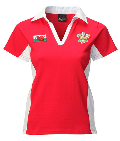 Ladies Short Sleeve Rugby Shirt|Rygbi Merched Ll/Byr