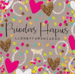 Priodas Hapus, Llongyfarchiadau
